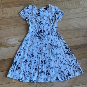 NWOT black and white floral H&M dress.  Size 6.